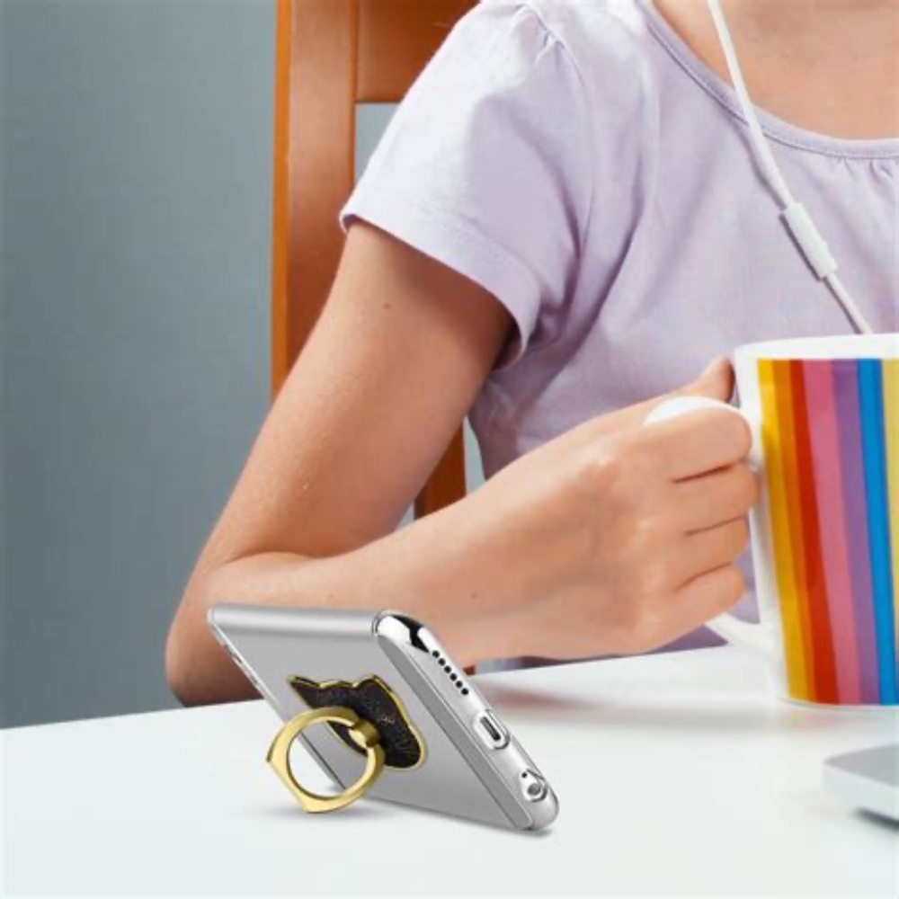 Black New O-ring, phone holder, stand